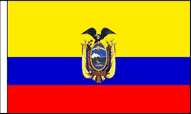 Ecuador Hand Waving Flags